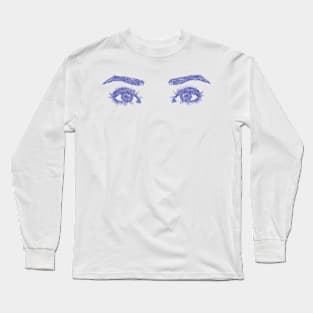 watercolor eyes Long Sleeve T-Shirt